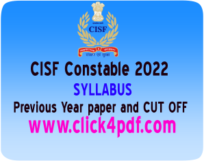 CISF Constable 2022
