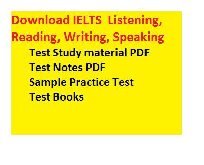 IELTS 2022-23 Study Material, Notes Sample Practice Test eBooks PDF