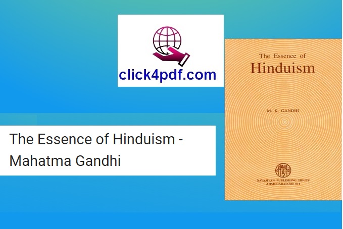 [New]The Essence of Hinduism - Mahatma Gandhi PDF Free Download