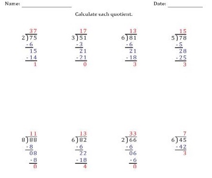 [PDF] long division worksheets all Grade PDF Free Download